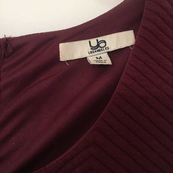 YA Los Angeles. Burgundy fit and flare dress. Great condition. Medium - Picture 9 of 11